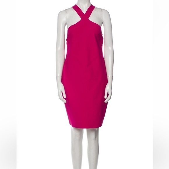 Chiara Boni Guendaline Halter Dress Knee length in pink size 2 - Picture 5 of 10